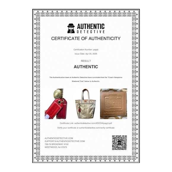 Coach Hamptons Weekend Tote EUC - Picture 14 of 15